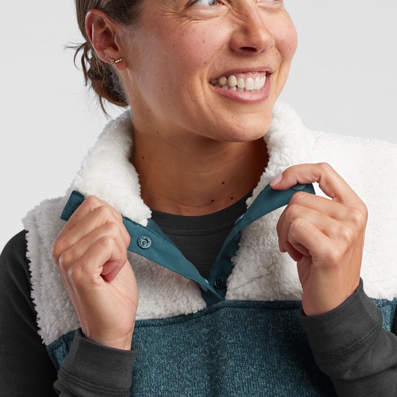 Title nine Callitrix Fleece Vest Dress - Picture 6 of 11